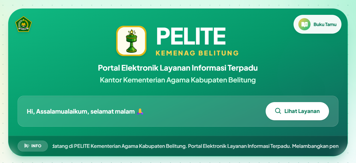 Banner informasi PTSP